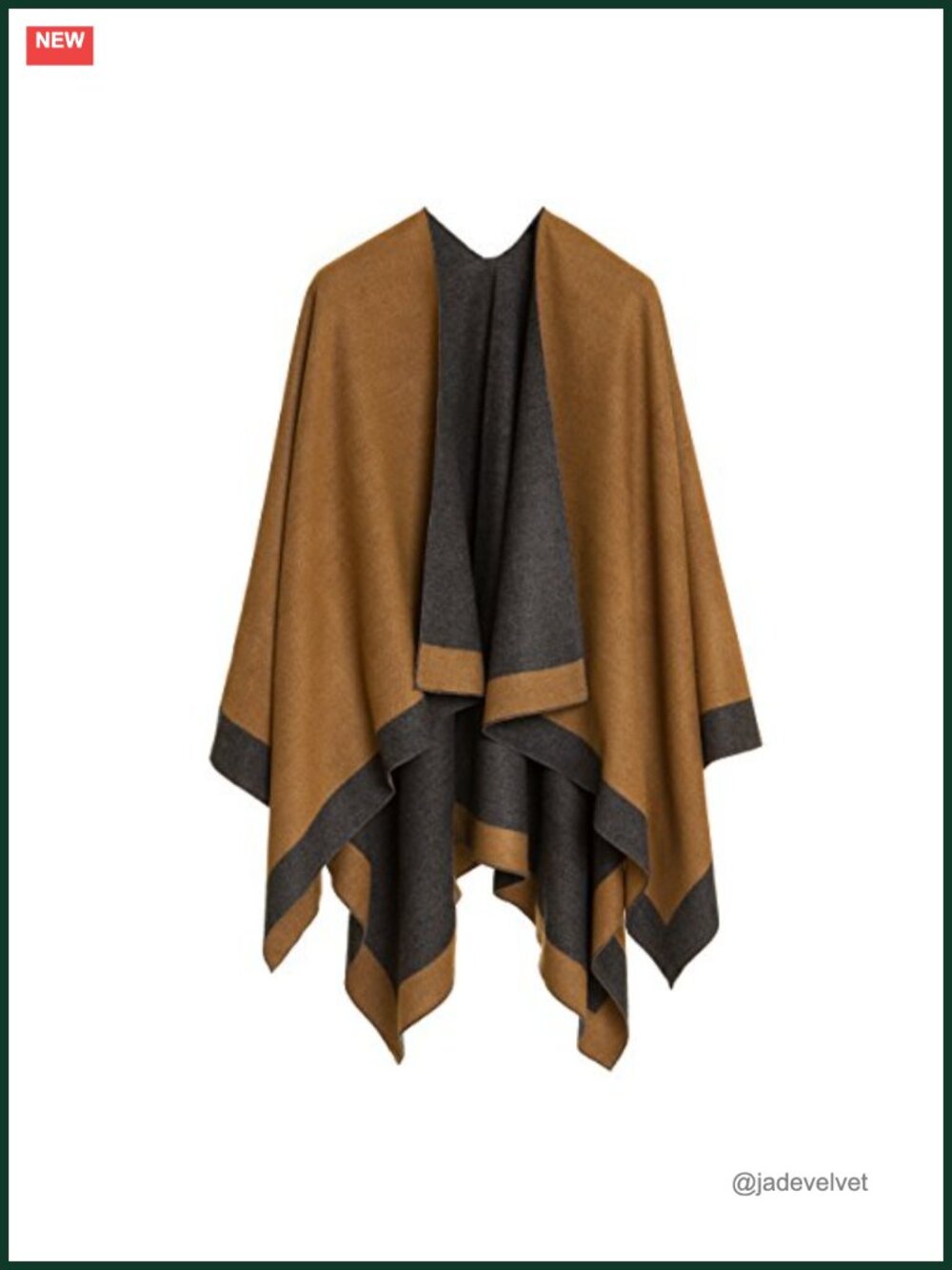 Shawl Wrap Poncho Ruana Cape Cardigan Sweater Open Front Travel